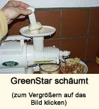 GreenStar schäumt